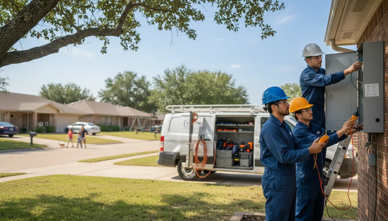 Certified electrician providing emergency electrical services in Marble Rock, IA